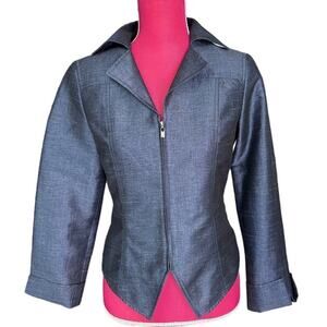 Doncaster Collection Blue Jacket/Coat Sz 2 EUC